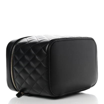 Chanel Lambskin Quilted Large Vanity Pouch Black 4 of 7