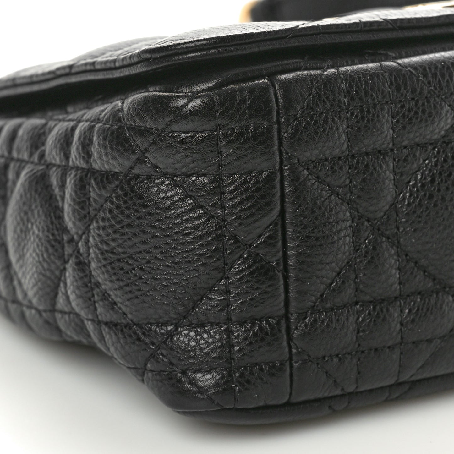 Calfskin Cannage Small Caro Bag Black