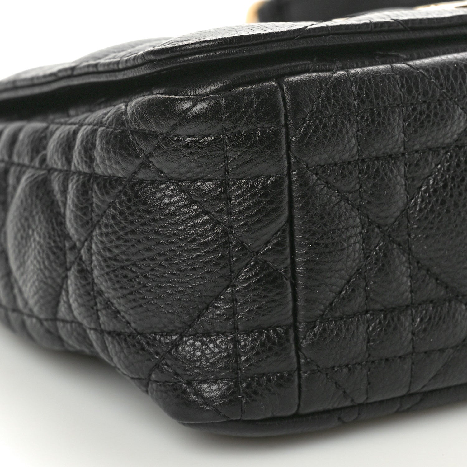 Christian Dior Calfskin Cannage Small Caro Bag Black 9 of 11