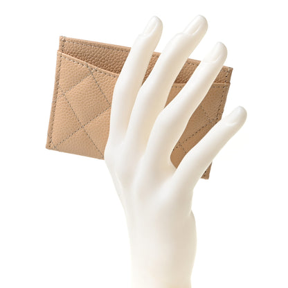 Chanel Caviar Quilted Card Holder Beige 2 of 11