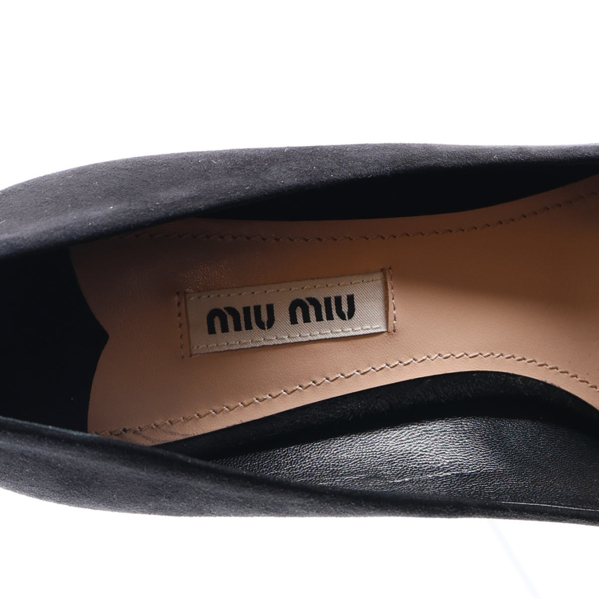 Miu Miu Suede Crystal Pumps 37 Black 9 of 9