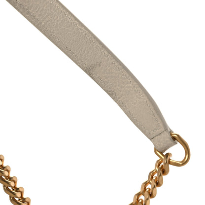 Saint Laurent Lambskin Diamond Quilted Becky Chain Wallet Blanc Vintage 11 of 13