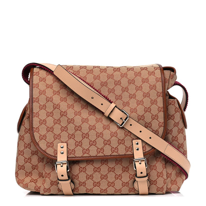 Gucci GG Monogram Diaper Bag Beige Ruggine Natural Antique Rose 1 of 6