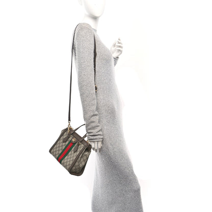 Gucci GG Supreme Monogram Small Ophidia Tote Bag Brown 2 of 10