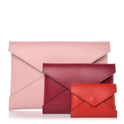 Louis Vuitton Epi Kirigami Pochette Set Rose Ballerine Fuchsia Coquelicot 1 of 10