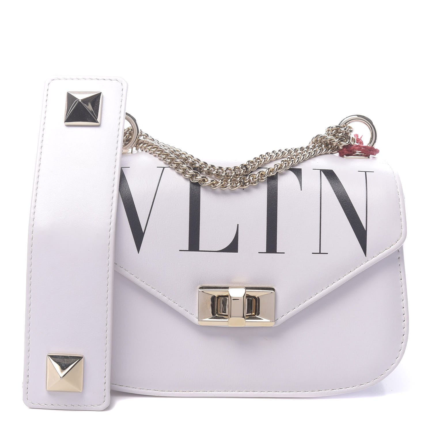 Valentino Garavani Calfskin VLTN Small Shoulder Bag White 1 of 14