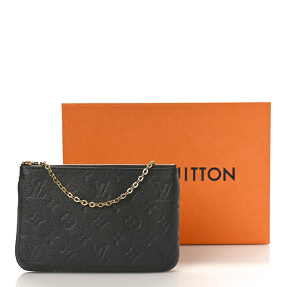 Louis Vuitton Empreinte Double Zip Pochette Black 12 of 12