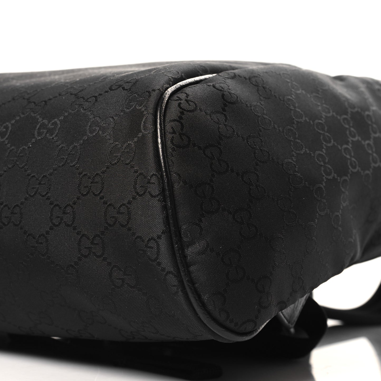 Nylon Monogram Slim Backpack Black