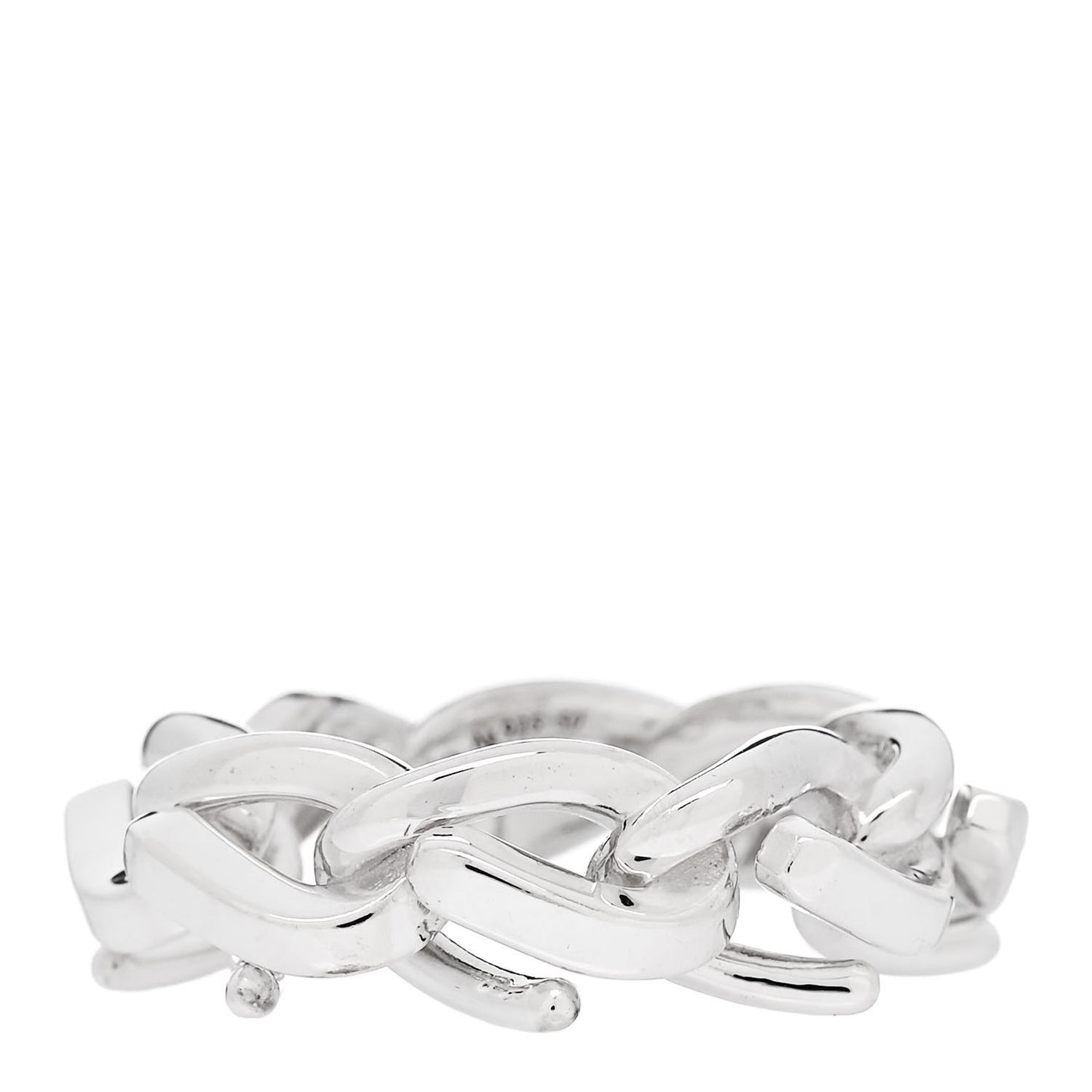 Sterling Silver Forge Link Ring 52 6