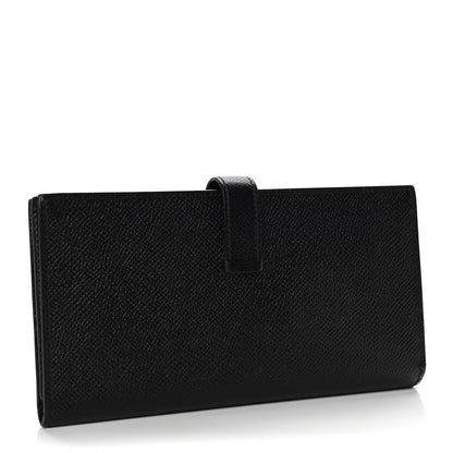 Hermes Epsom Bearn Gusset Wallet Black 2 of 11