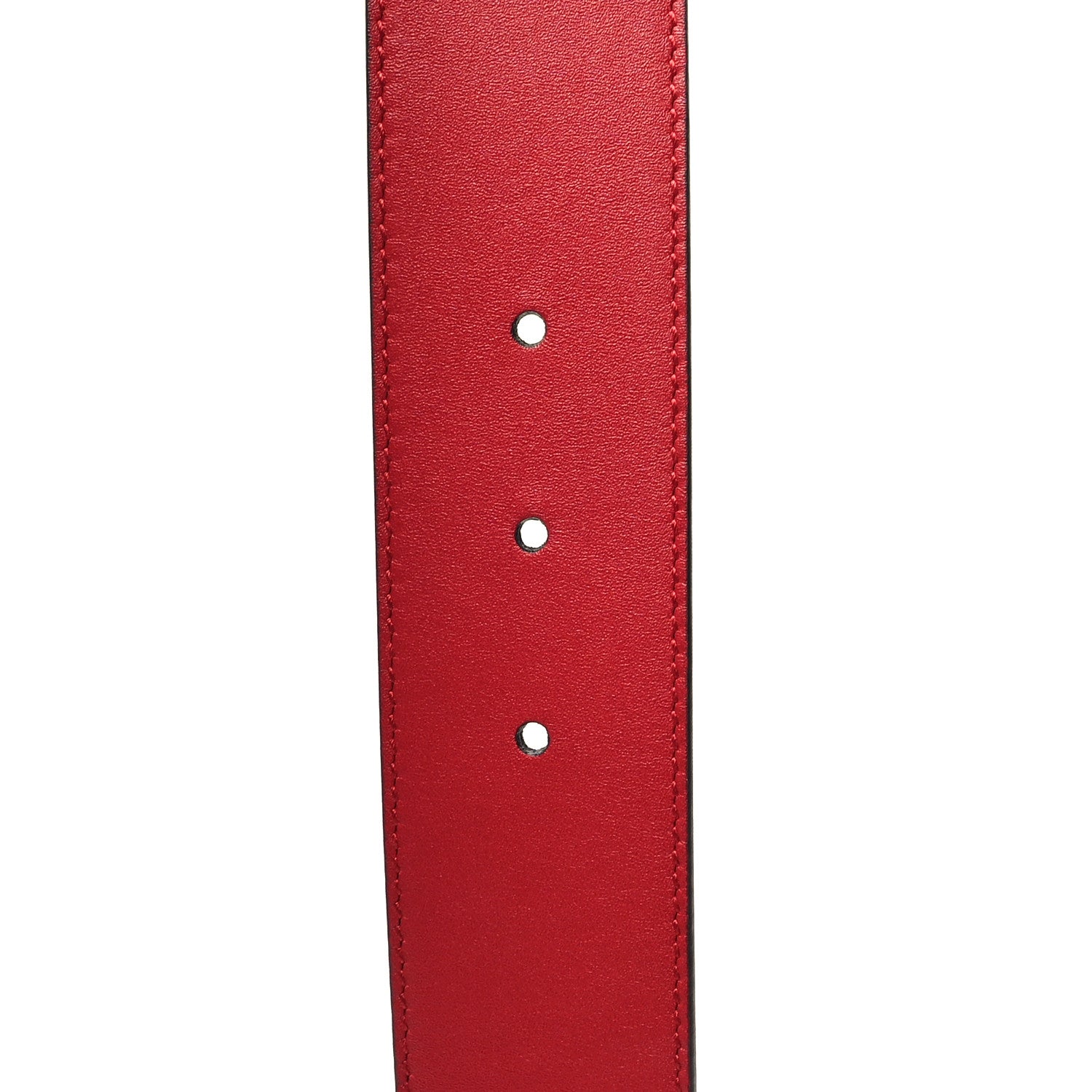 Gucci Moon Calfskin Torchon Double G 40mm Belt 85 34 Hibiscus Red 4 of 5