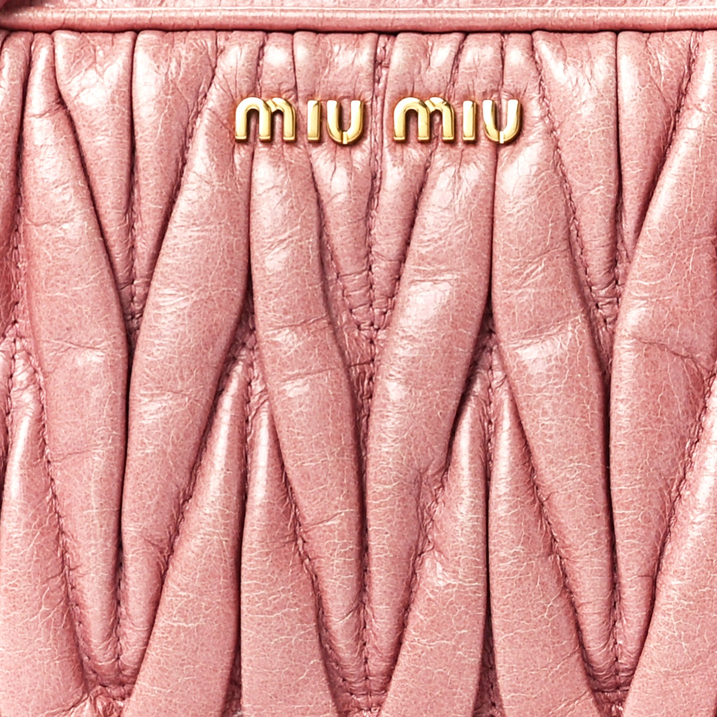 Vitello Lux Matelasse Double Zip Shoulder Bag Rosa