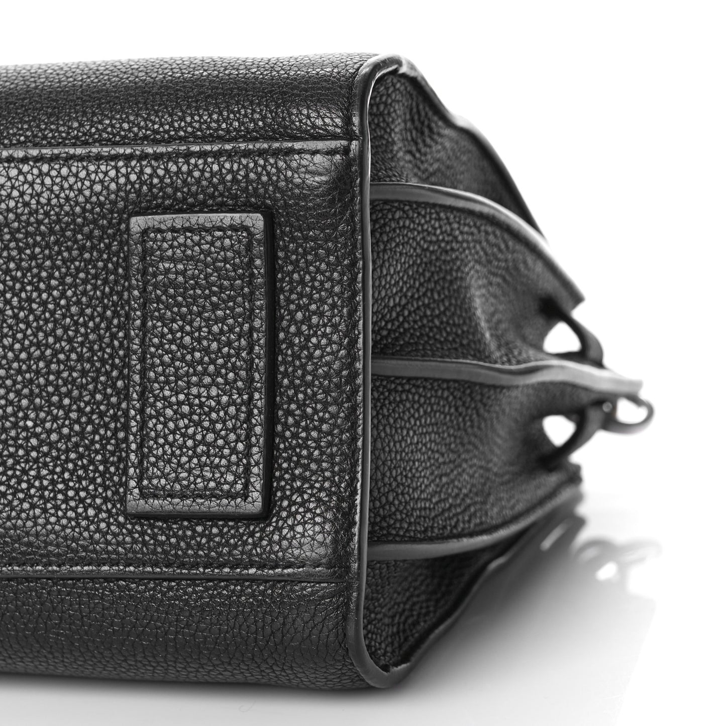 Grained Calfskin Baby Sac De Jour Souple Black