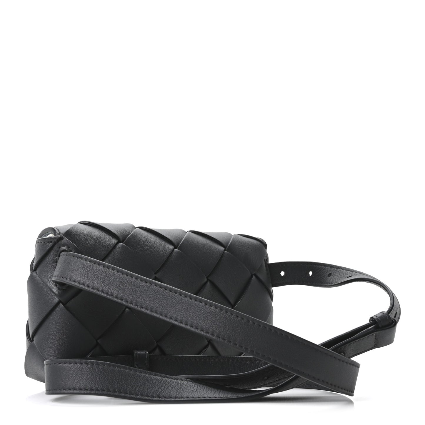Calfskin Intreccio Diago Belt Bag Ardoise