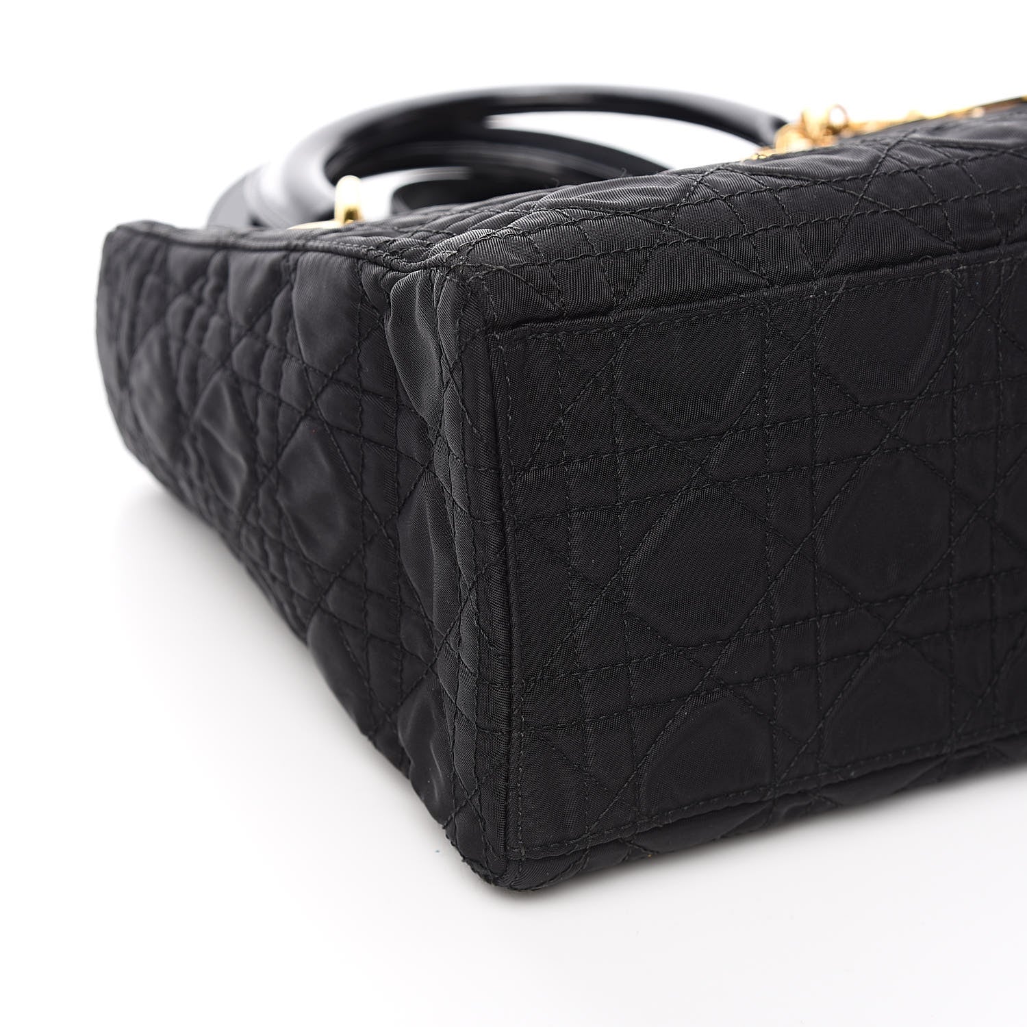Christian Dior Nylon Cannage Medium Lady Dior Black 11 of 13