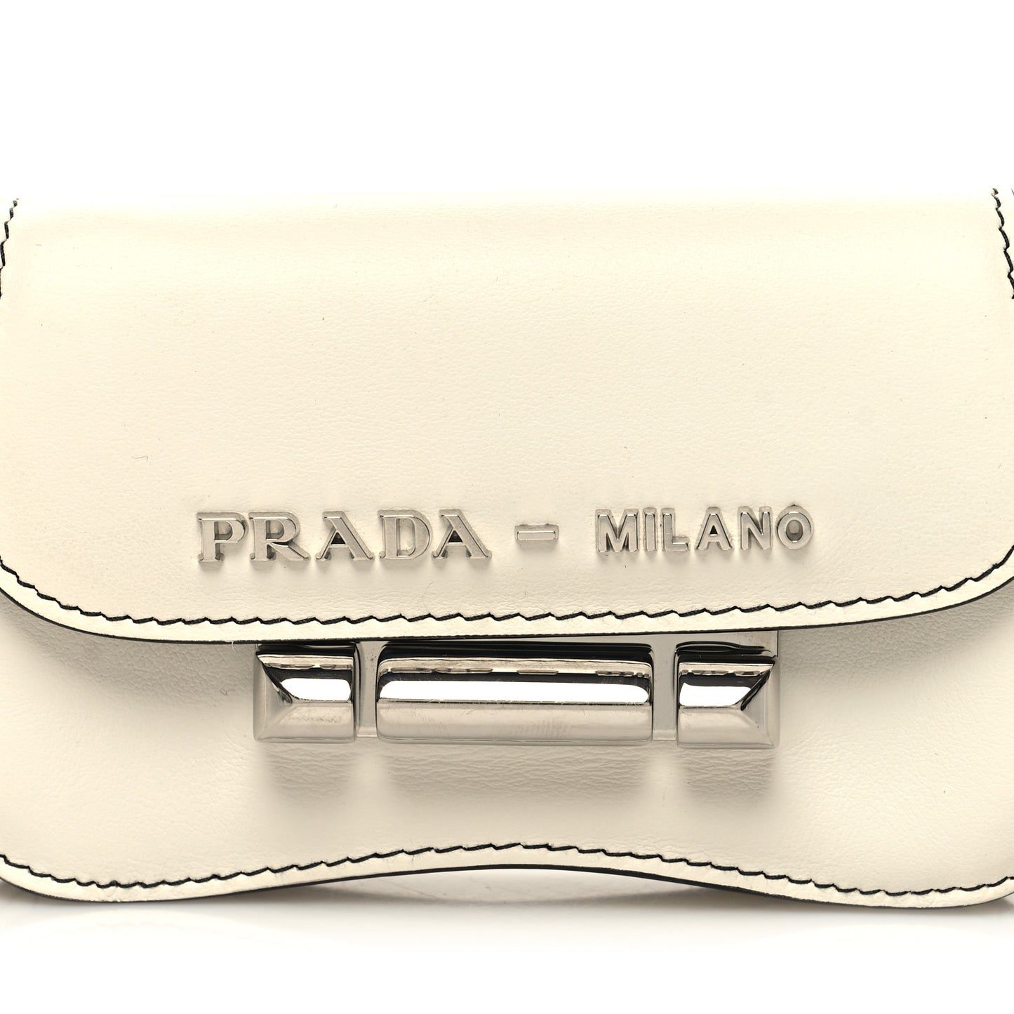 City Calfskin Micro Sidonie Belt Bag 85 34 White Black