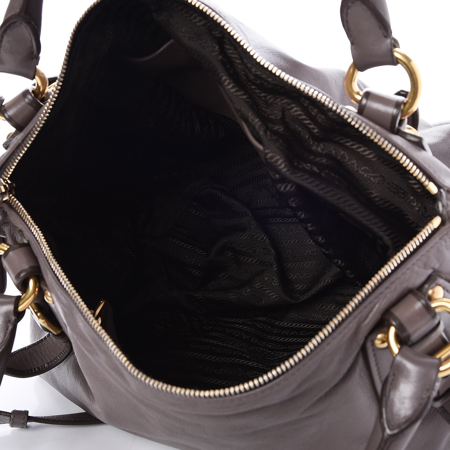 Prada Soft Calf Shoulder Bag Bambu 6 of 12