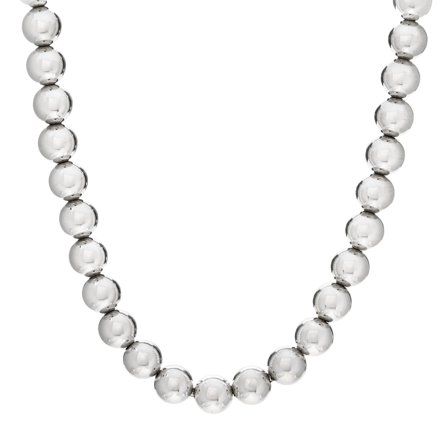 Tiffany Sterling Silver 10mm HardWear Ball Necklace 1 of 4