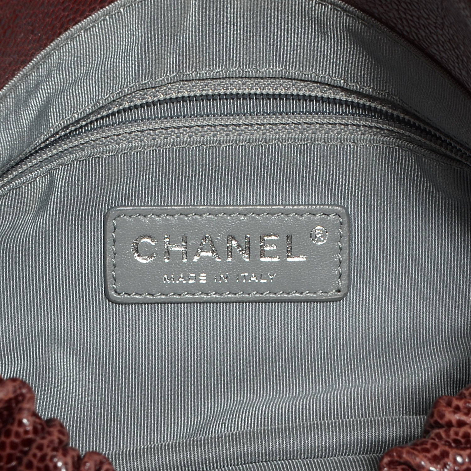 Chanel Grained Calfskin Quilted Medium Elastic Flap Bordeaux 6 of 8
