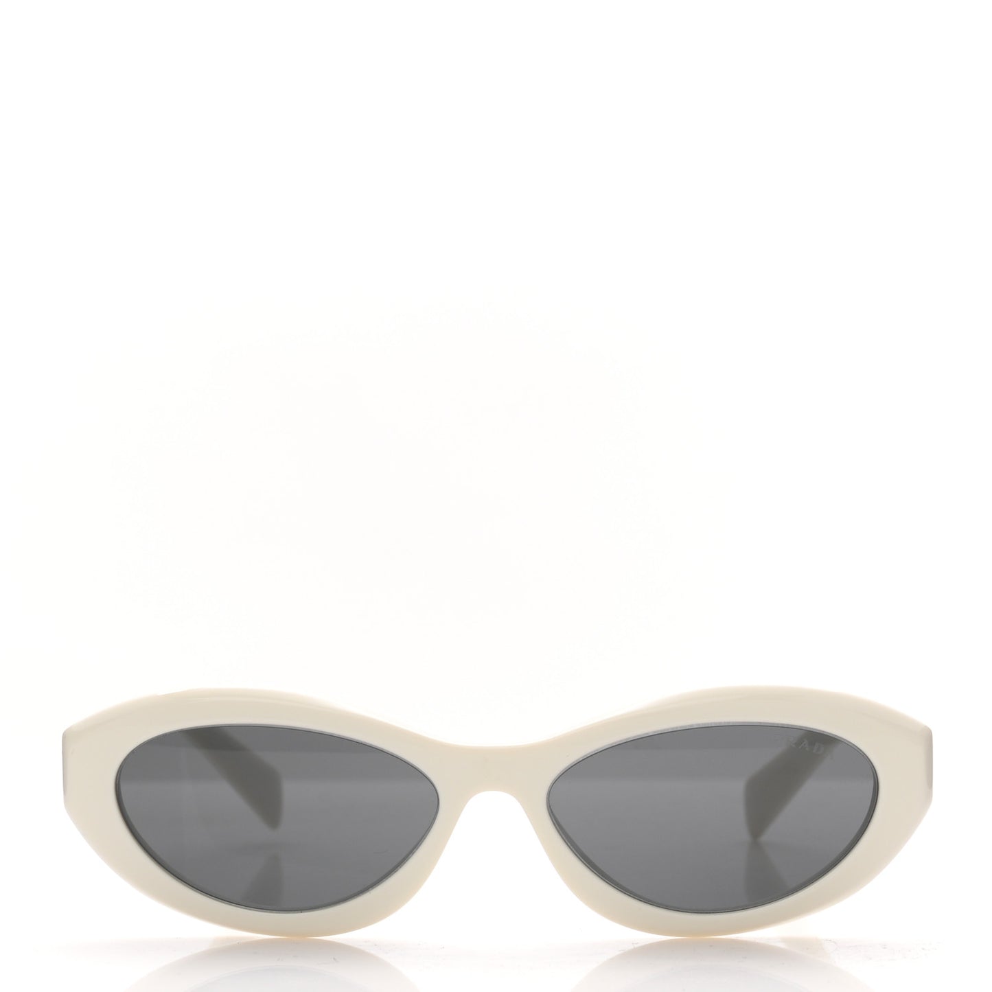 Acetate Oval Sunglasses SPR 26Z Chalk White