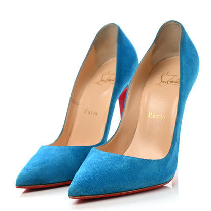 Christian Louboutin Veau Velours So Kate 120 Pumps 36.5 Egyptian Blue 3 of 8
