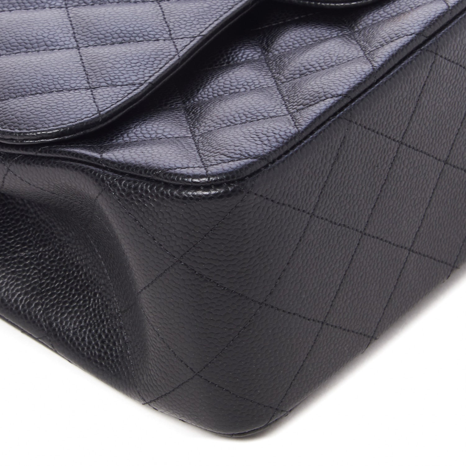 Chanel Caviar Quilted Jumbo Double Flap Black 6 of 11