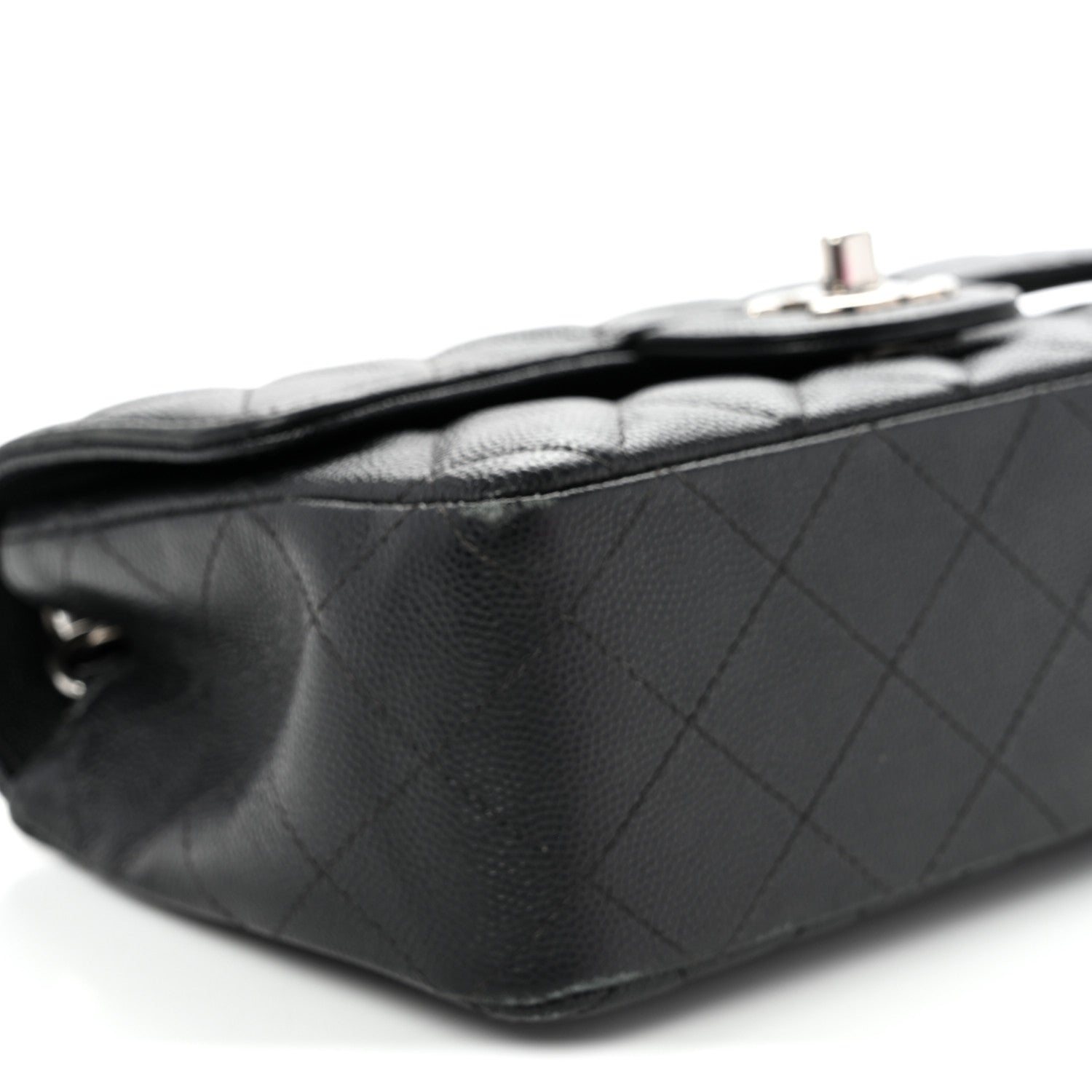 Chanel Caviar Quilted Mini Rectangular Flap Black 9 of 10