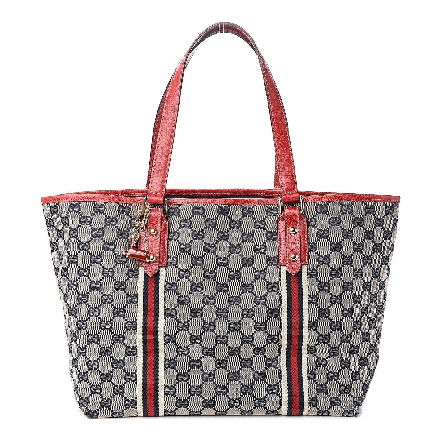 Monogram Large Jolicoeur Tote Navy Red