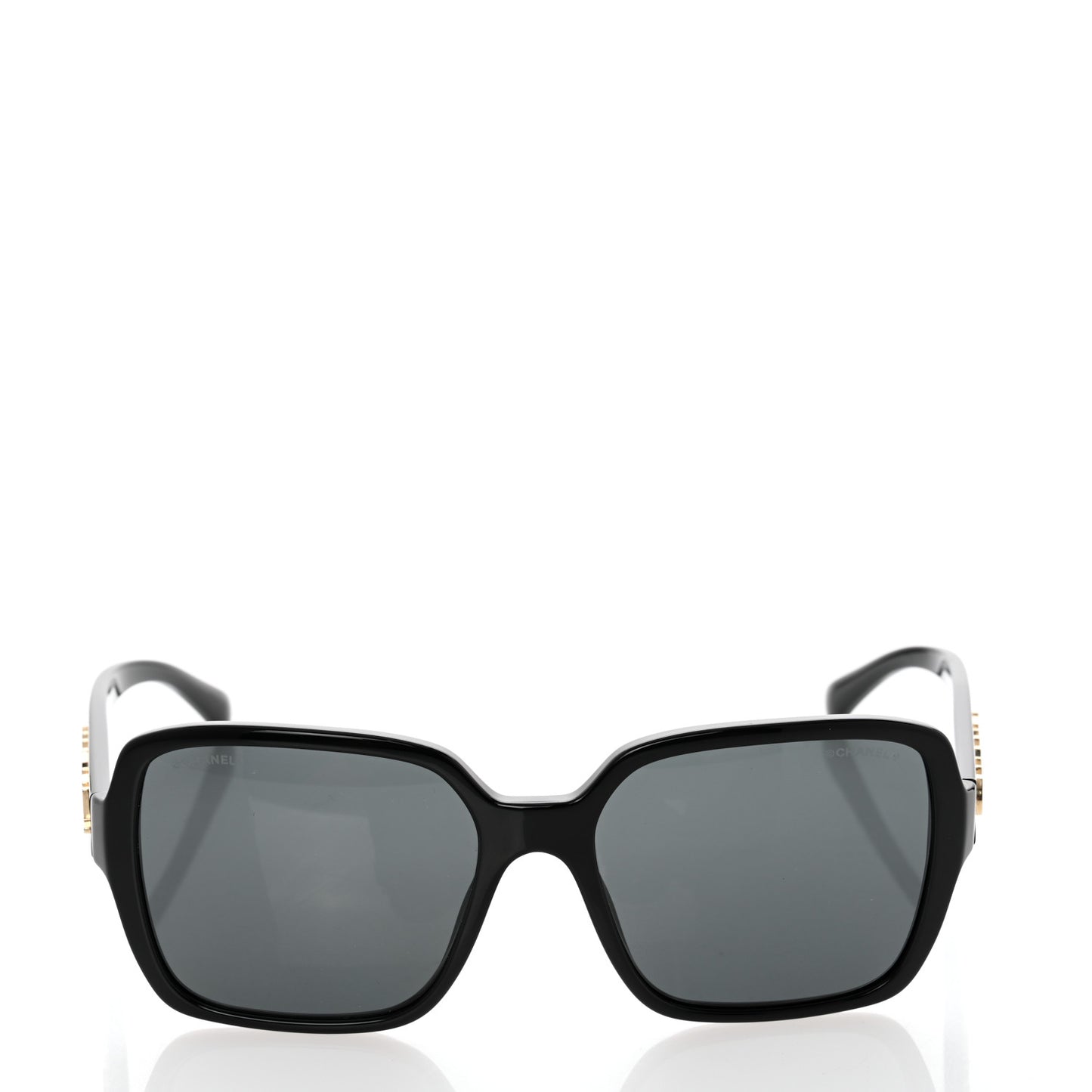 Acetate Polarized Square Sunglasses 5408 Black