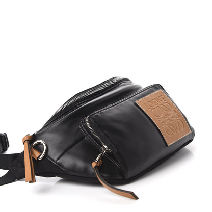 Loewe Calfskin Logo Patch Belt Bag Black 4 of 9
