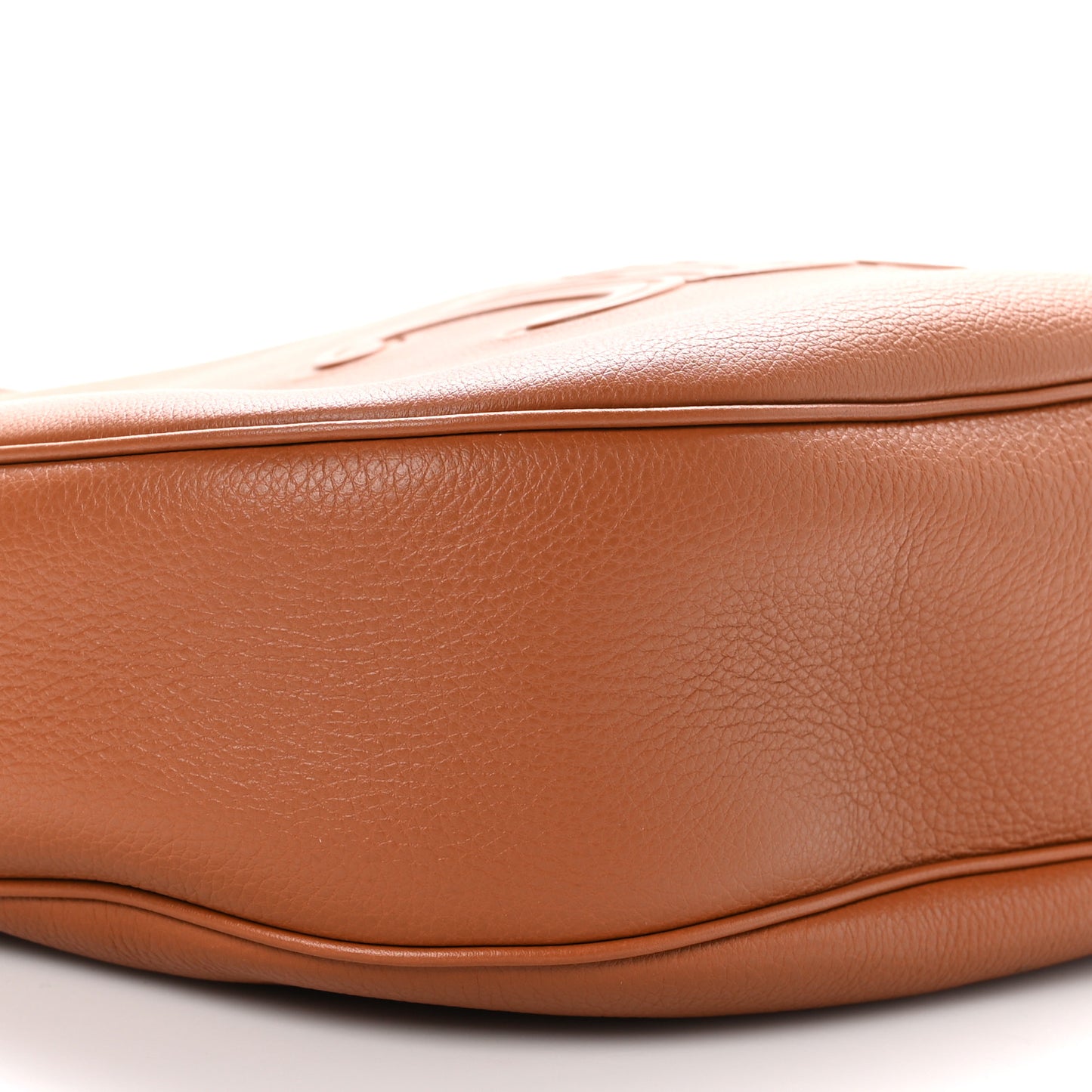 Supple Calfskin Medium Triomphe Heloise Shoulder Bag Tan