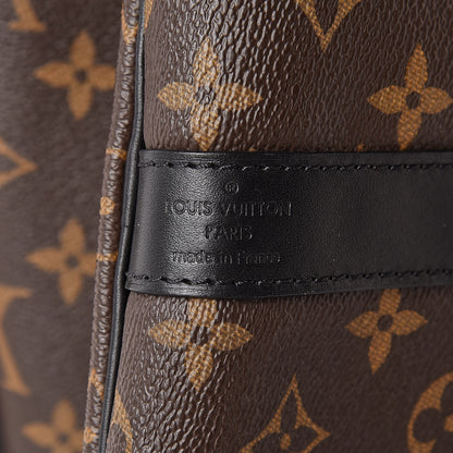 Louis Vuitton Monogram Macassar Keepall Bandouliere 55 6 of 9