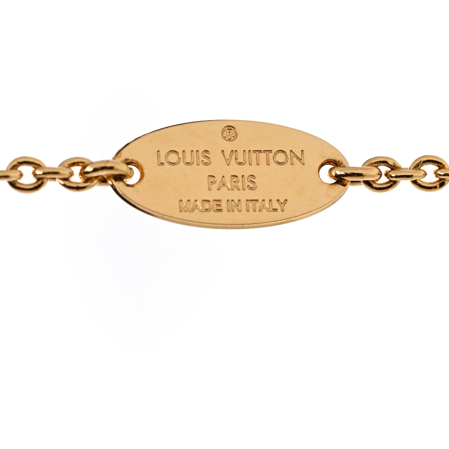 Louis Vuitton Crystal Enamel The Great Essential V Necklace Gold Black 5 of 7