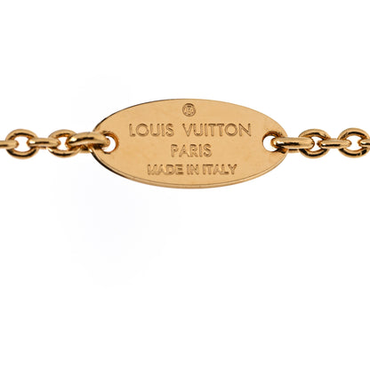 Louis Vuitton Crystal Enamel The Great Essential V Necklace Gold Black 5 of 7