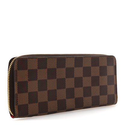 Louis Vuitton Damier Ebene Clemence Wallet Cherry 3 of 7