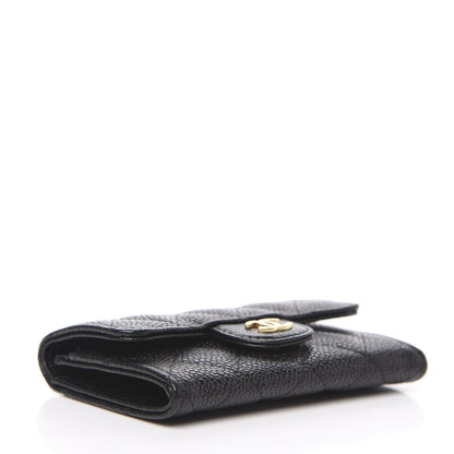 Chanel Caviar Quilted Flap Card Holder Black 3 of 8