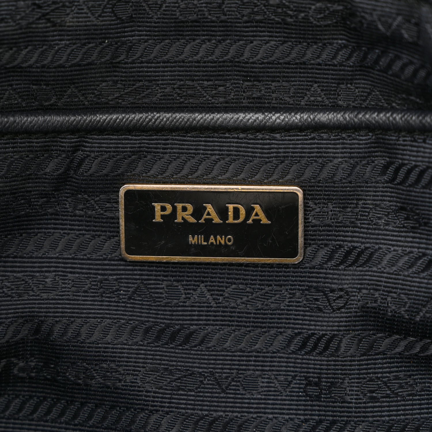 Prada Tessuto Nylon Saffiano Tote Black 6 of 13