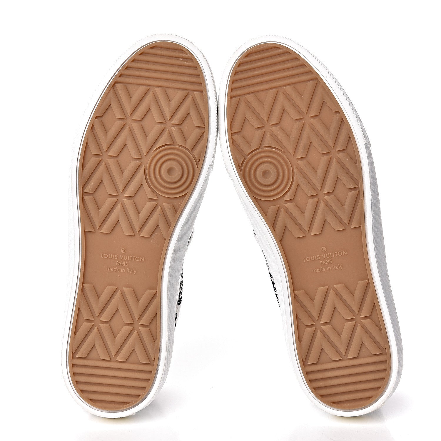 Louis Vuitton Canvas Logo Trocadero Slip On Sneakers 8 Black White 5 of 10