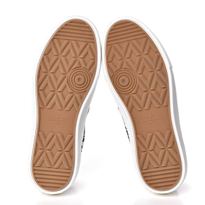 Louis Vuitton Canvas Logo Trocadero Slip On Sneakers 8 Black White 5 of 10