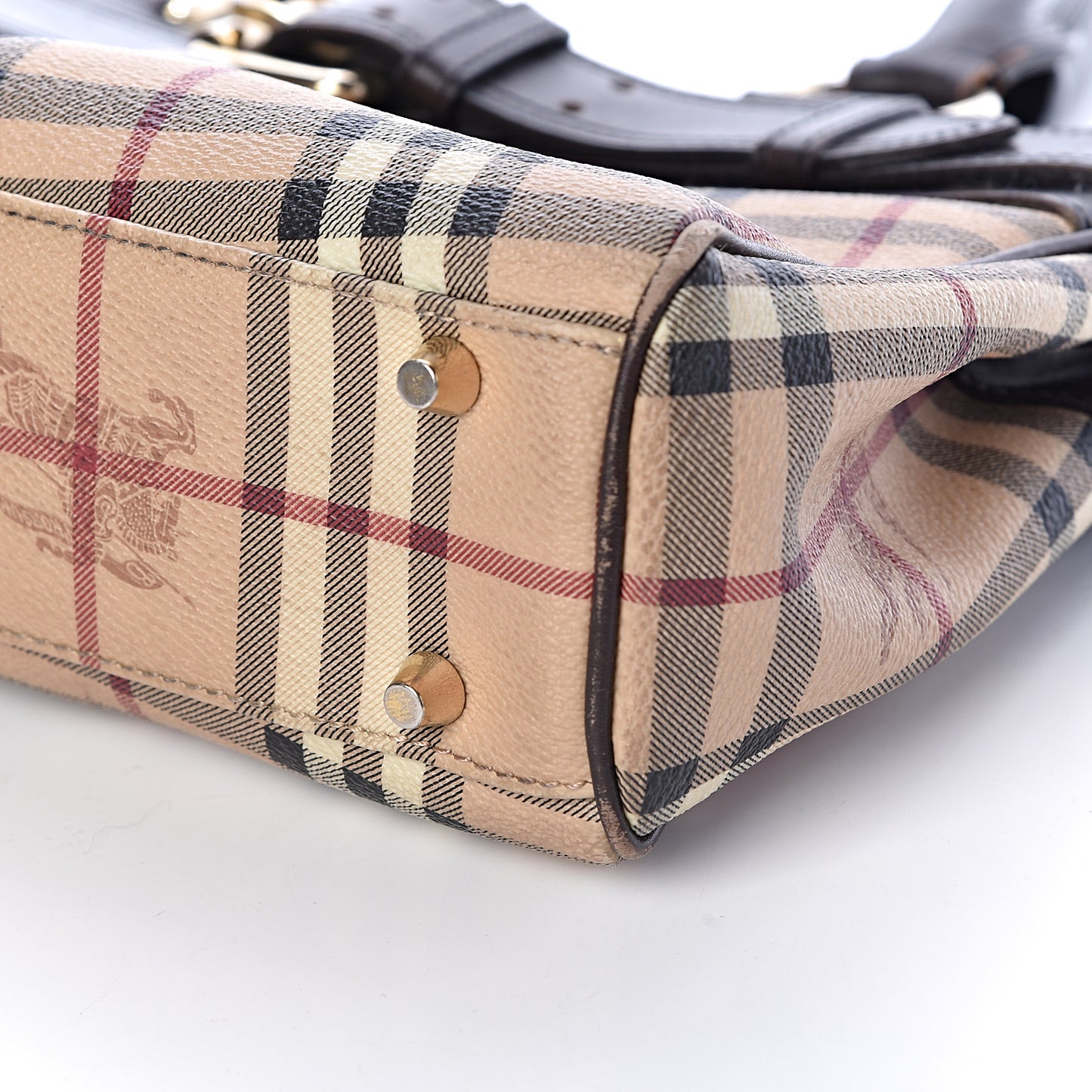 Haymarket Check Buckle Shoulder Bag Chocolate
