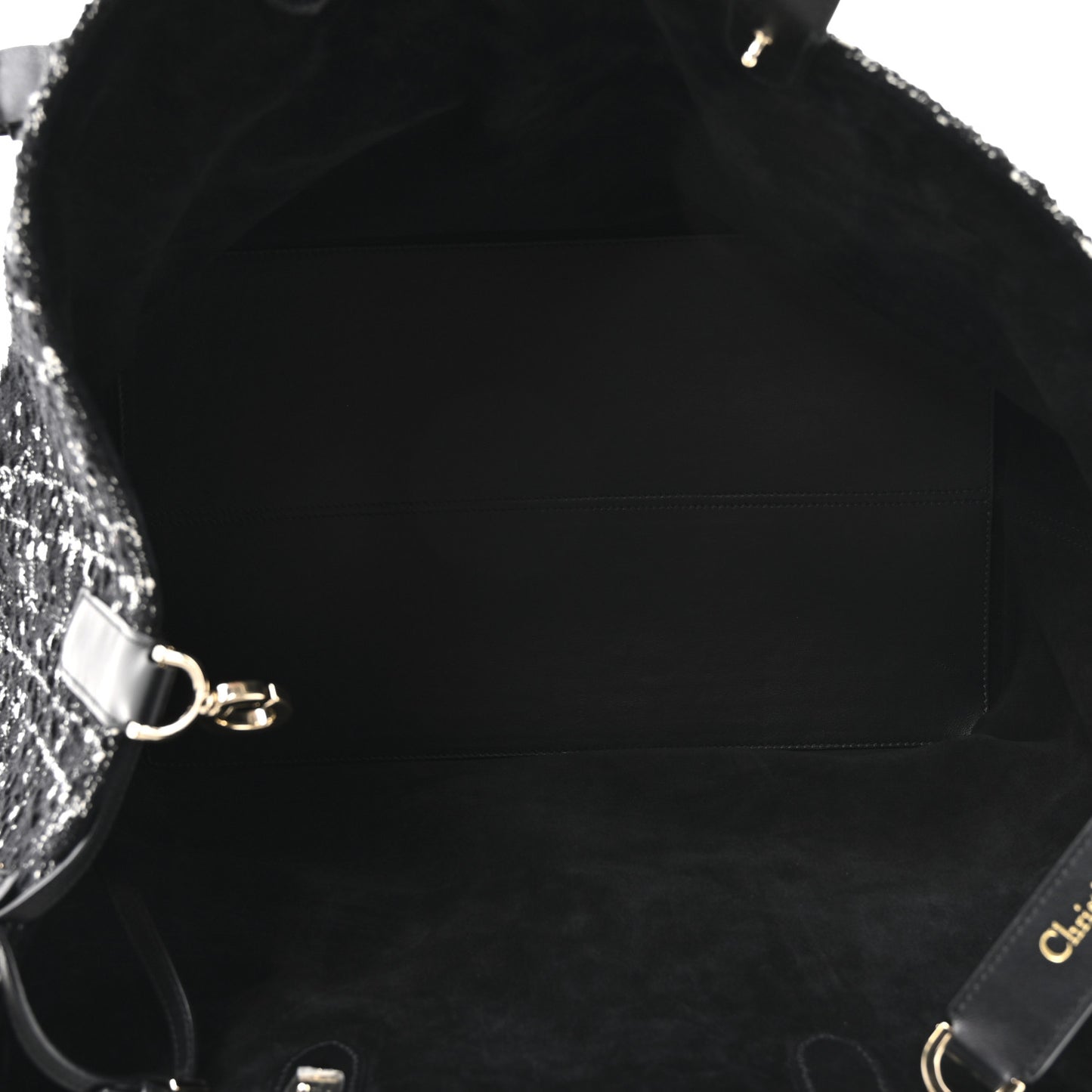 Tweed Cannage Large Toujours Black White