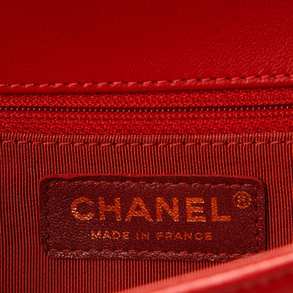 Chanel Lambskin Quilted New Medium Boy Flap Red 6 of 8
