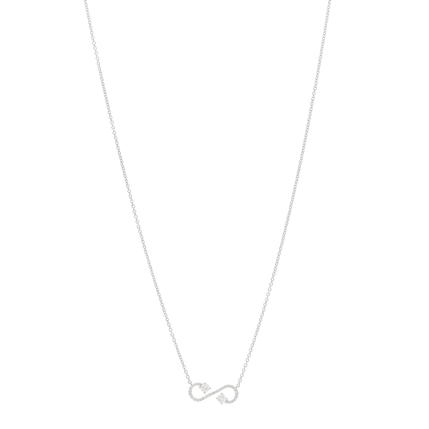 Tiffany Platinum Diamond Enchant Scroll Necklace 1 of 5