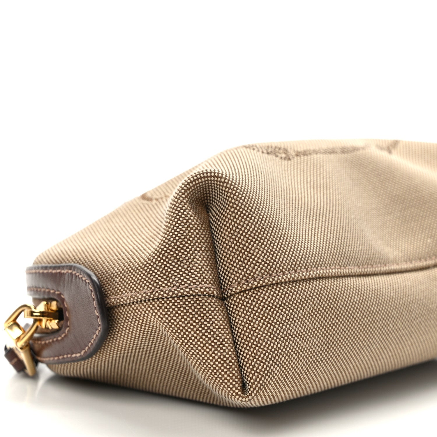 Prada Jacquard Logo Cosmetic Pouch Corda Bruciato 7 of 8