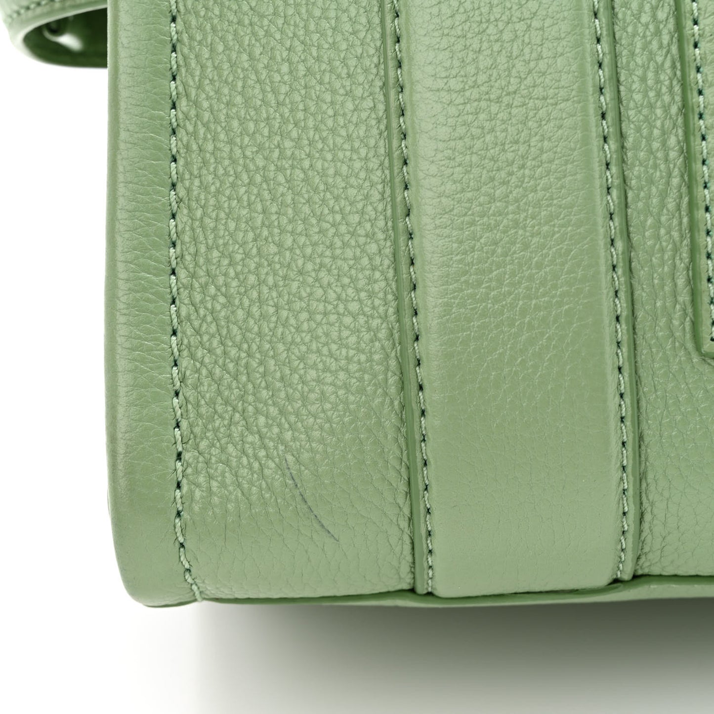 Grained Calfskin Small The Tote Bag Aspen Green