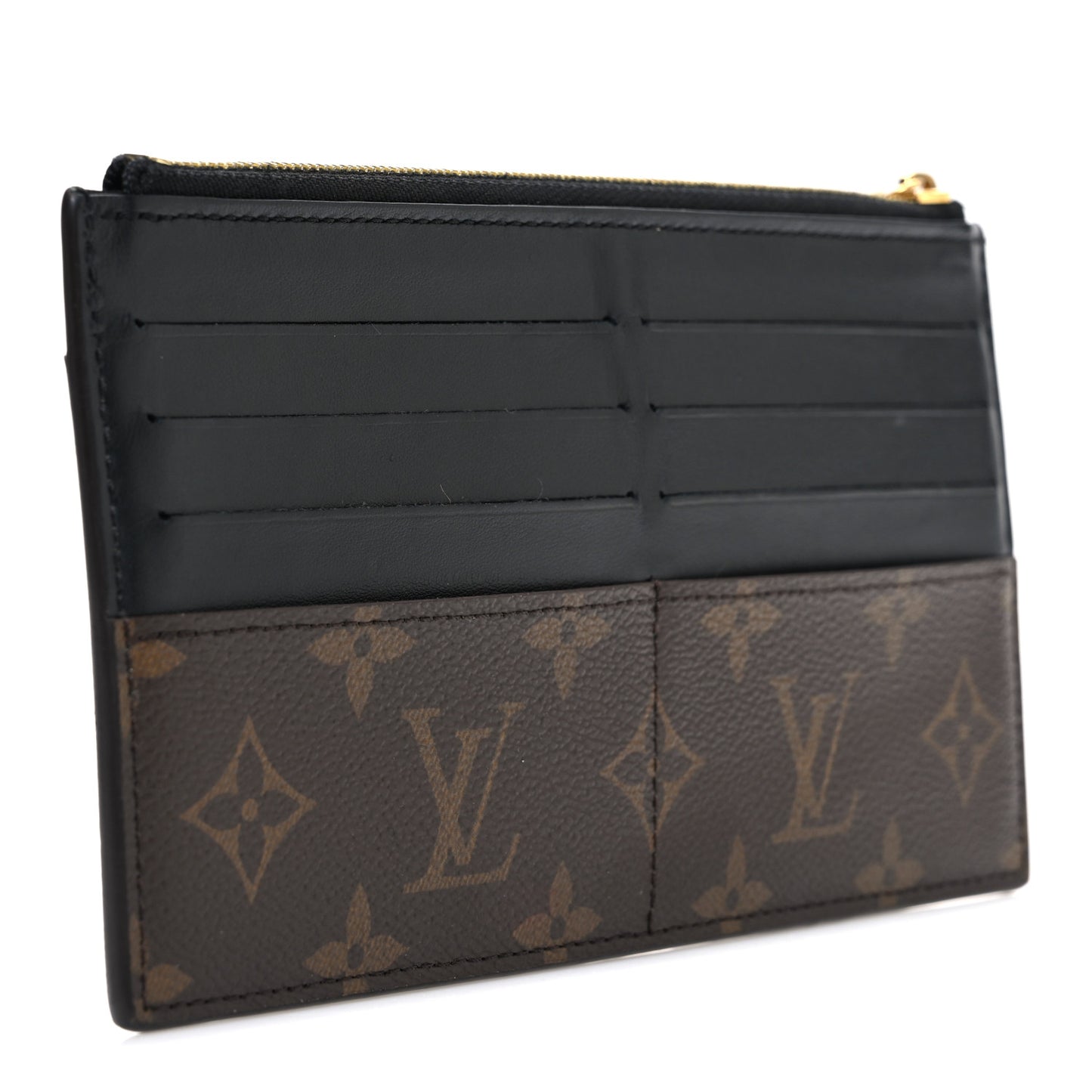 Monogram Slim Purse Black