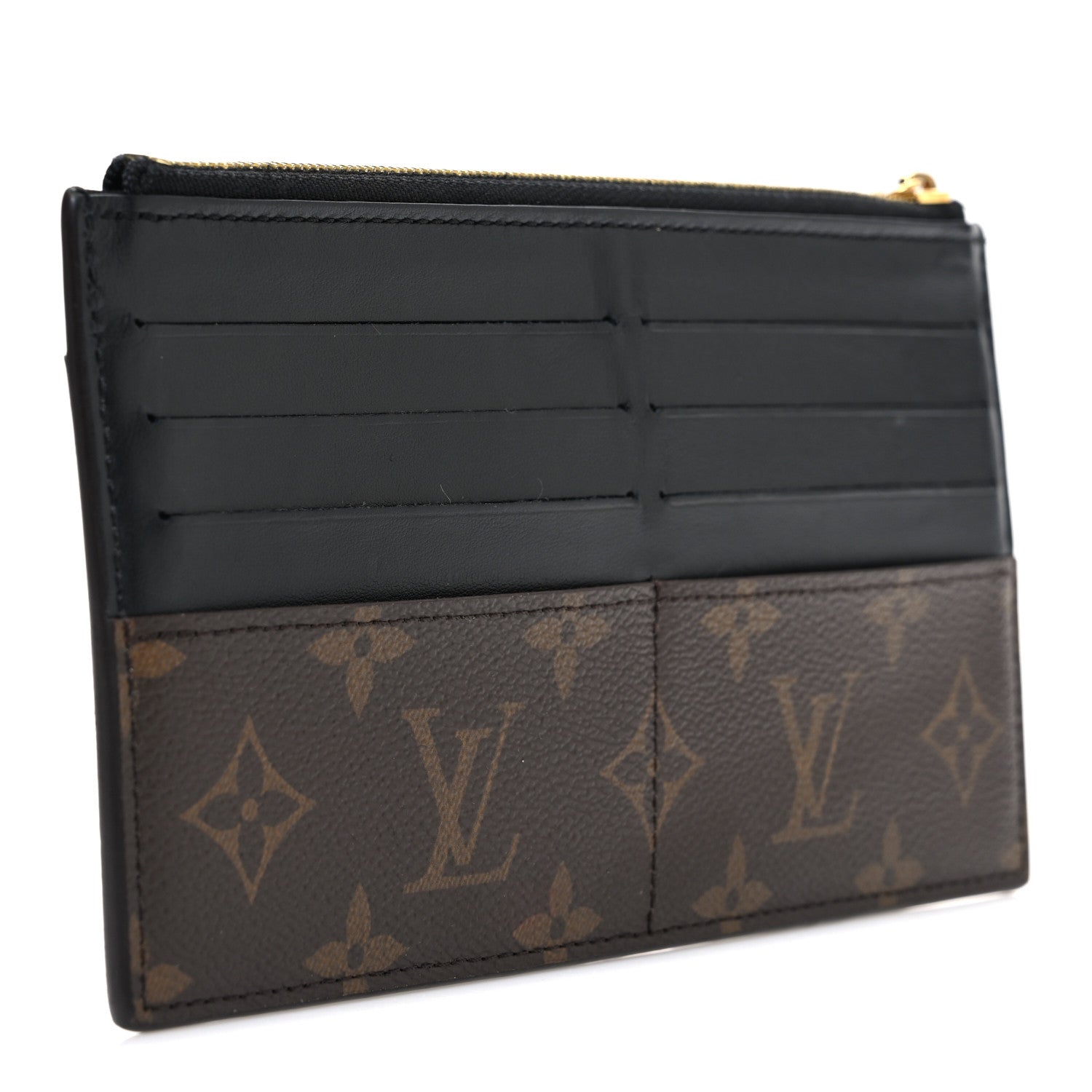 Louis Vuitton Monogram Slim Purse Black 3 of 6