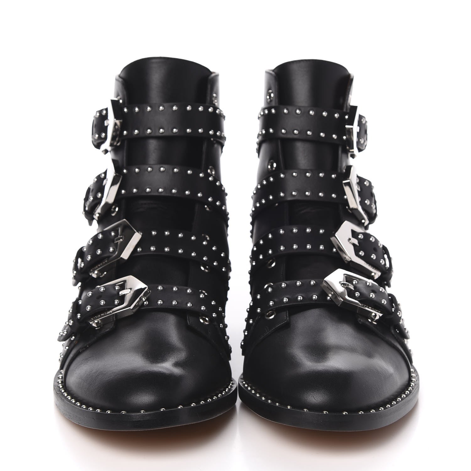 Givenchy Calfskin Studded Prue Buckle Bootie 40.5 Black 2 of 10