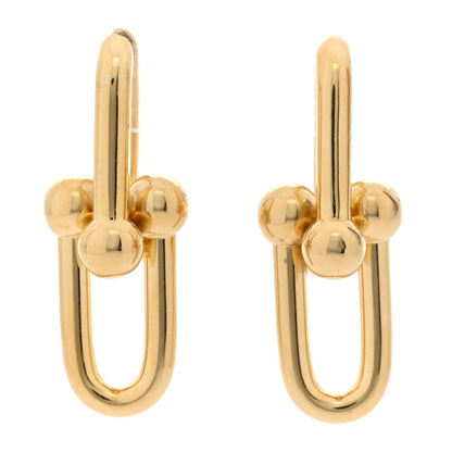 Tiffany 18K Yellow Gold Large HardWear Link Earrings 1 of 4