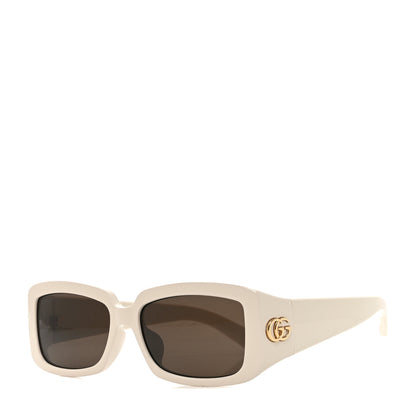 Gucci Acetate Rectangular Sunglasses GG1403SK White 1 of 7